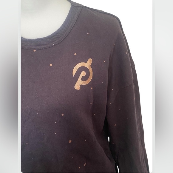 PELOTON Oversized Metallic Dot Long Sleeve Top XS - Picture 6 of 10